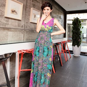 CHAN ISSUE green printed dress